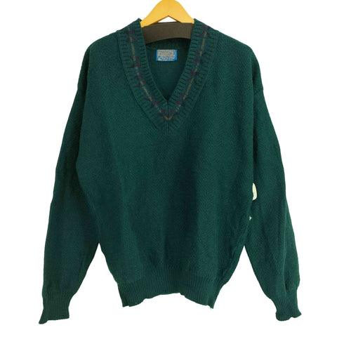 ペンドルトン PENDLETON 80-90S USA製 Vネック ニット メンズ