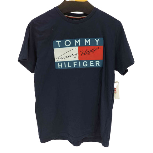 トミーヒルフィガー TOMMY HILFIGER フロントプリントクルーネックS/S Tシャツ メンズ import:L