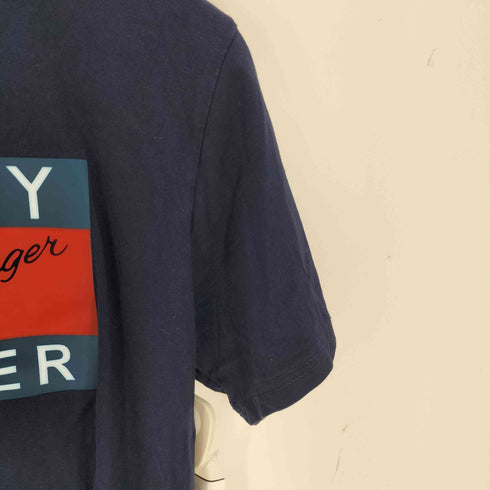 トミーヒルフィガー TOMMY HILFIGER フロントプリントクルーネックS/S Tシャツ メンズ import:L
