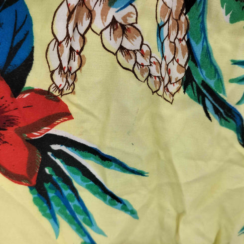 Riviera 50-60s 開襟 レーヨン アロハシャツ メンズ M