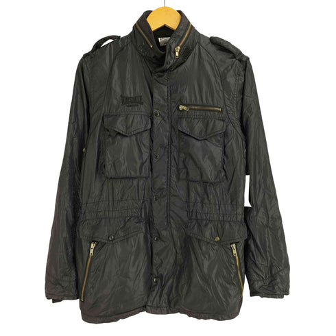 ロンズデール LONSDALE ロゴ刺繍 ナイロン 中綿ジャケット レディース import:M