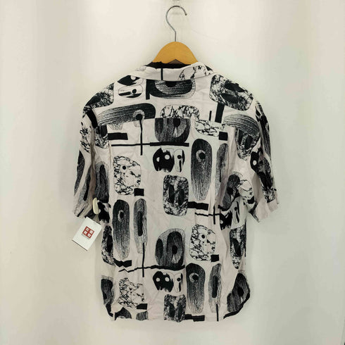 キャサリンハムネットロンドン KATHARINE HAMNETT LONDON 総柄 開襟 オープンカラー S/S シャツ メンズ M