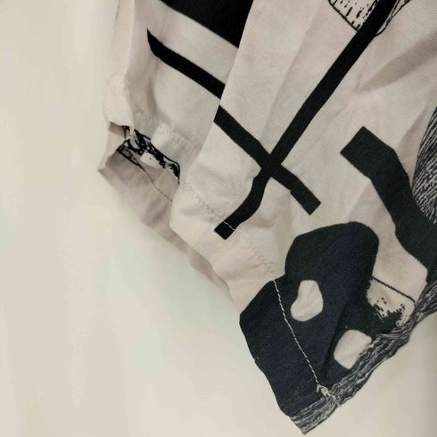 キャサリンハムネットロンドン KATHARINE HAMNETT LONDON 総柄 開襟 オープンカラー S/S シャツ メンズ M