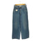 マウジー moussy CENTER PRESS WIDE STRAIGHT バギーデニム パンツ レディース 25