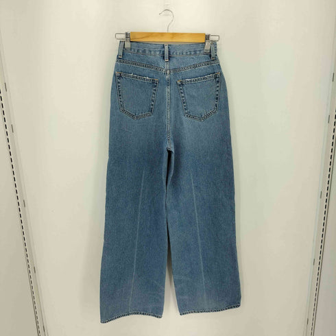 マウジー moussy CENTER PRESS WIDE STRAIGHT バギーデニム パンツ レディース 25