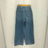 マウジー moussy CENTER PRESS WIDE STRAIGHT バギーデニム パンツ レディース 25