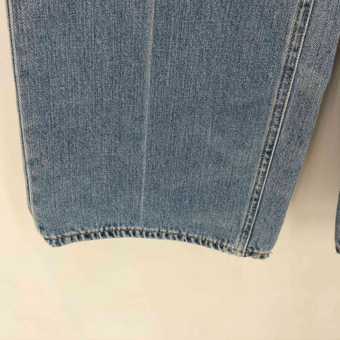 マウジー moussy CENTER PRESS WIDE STRAIGHT バギーデニム パンツ レディース 25