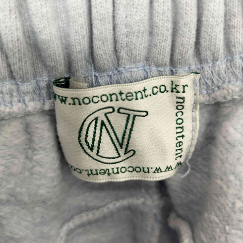 NOCONTENT パイピングカーブデザイン ワイドスウェットパンツ レディース