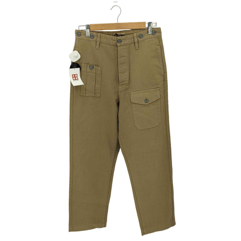 ナイジェルケーボン NIGEL CABOURN LYBRO BRITISH ARMY PANTS ヘリンボーン柄 ブリティッシュアーミー カーゴパンツ メンズ 30