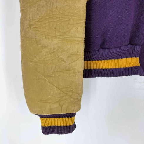 howe athletic apparel レザー切替スタジャン メンズ 40