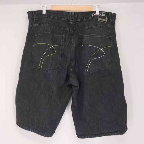 ペレペレ pelle pelle ワイドバギーハーフデニムパンツ メンズ 38