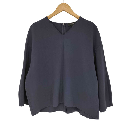 セオリー theory ADMIRAL CREPE ROUND VNK TOP レディース import:L