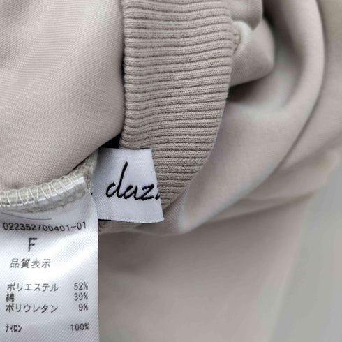 ダズリン dazzlin チュールスリーブロゴプルオーバー レディース FREE