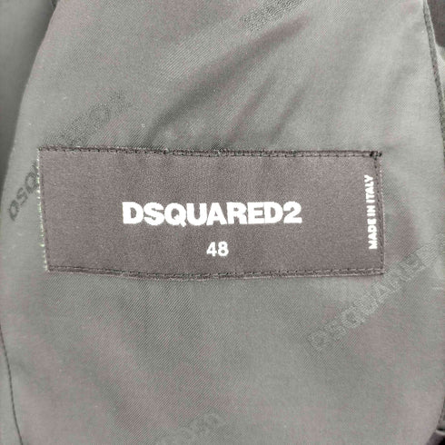 ディースクエアード DSQUARED2 イタリア製 ウール シルク 3B テーラードジャケット メンズ EUR:48