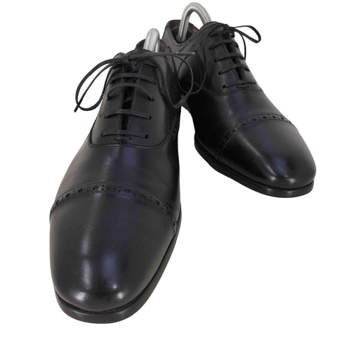サルヴァトーレフェラガモ Salvatore Ferragamo 90S~00S イタリア製 内羽根式 パンチドキャップトゥ ビジネスシューズ メンズ UK:7