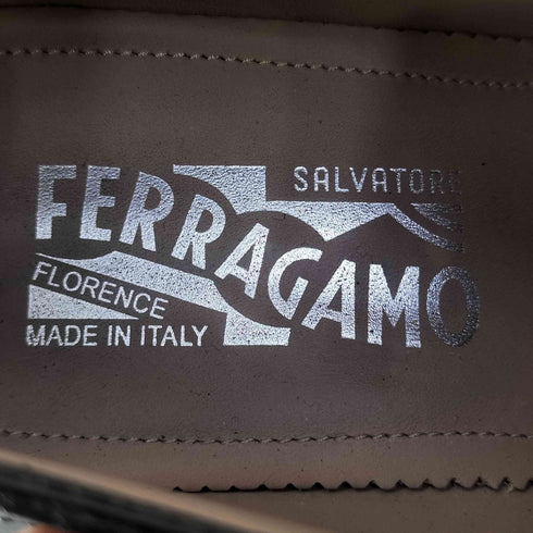 サルヴァトーレフェラガモ Salvatore Ferragamo 90S~00S イタリア製 内羽根式 パンチドキャップトゥ ビジネスシューズ メンズ UK:7