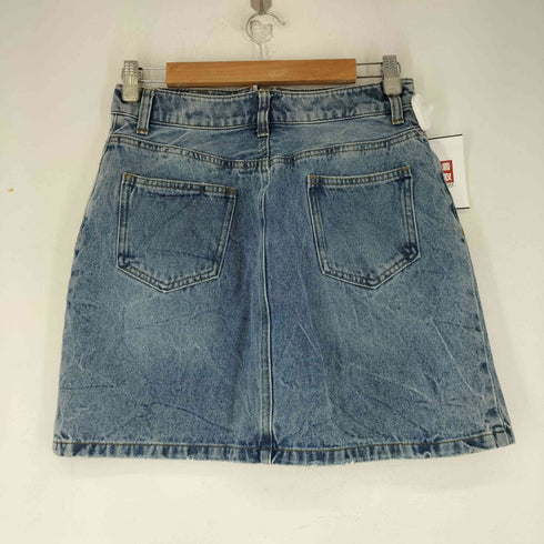 ジーナシス JEANASIS フロントZIPデニムミニスカート レディース JPN:M