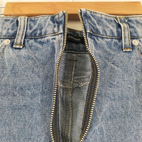ジーナシス JEANASIS フロントZIPデニムミニスカート レディース JPN:M