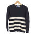 バーバリーブルーレーベル BURBERRY BLUE LABEL メタルロゴ ボーダー コットンニット レディース JPN:38