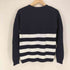 バーバリーブルーレーベル BURBERRY BLUE LABEL メタルロゴ ボーダー コットンニット レディース JPN:38
