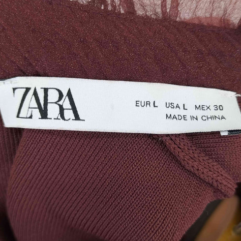 ザラ ZARA Organza Top レディース import:L