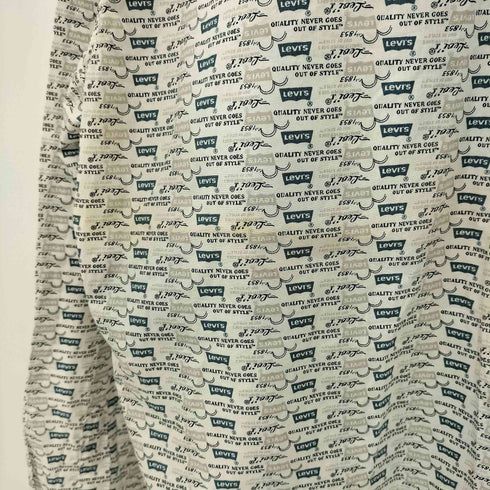 リーバイス Levis 00s 61312-0001 ロゴ総柄 フラップポケット シャツ メンズ 100