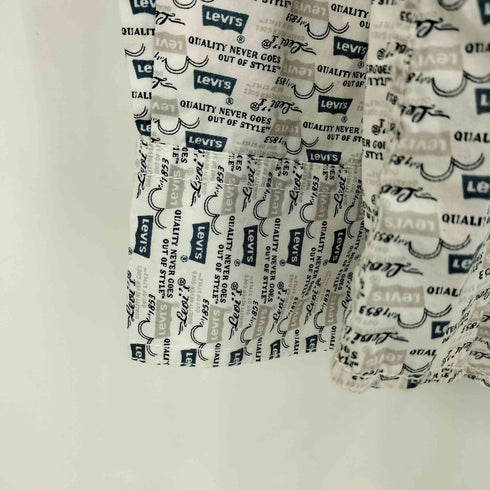 リーバイス Levis 00s 61312-0001 ロゴ総柄 フラップポケット シャツ メンズ 100