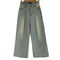 ジーナシス JEANASIS タックデニムワイドパンツ レディース JPN:S
