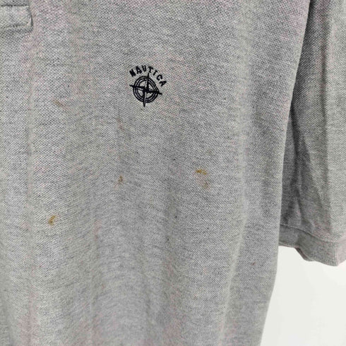 ノーティカ NAUTICA 90s 刺繍 鹿の子ポロシャツ メンズ import:XL