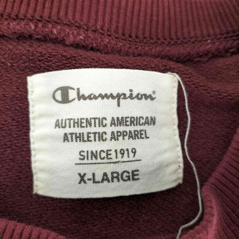 チャンピオン Champion フロッキープリント ラグランスウェット メンズ JPN:XL