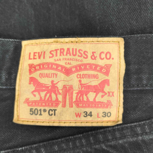 リーバイス Levis 501ct ブラックデニムパンツ メンズ 34×30