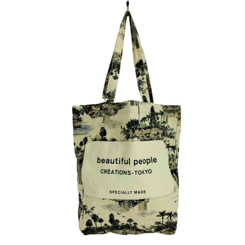 ビューティフルピープル beautiful people QUOTATION ネームタグ トートバッグ レディース FREE