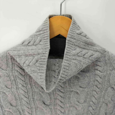 マックスマーラ MAX MARA 白タグ 七分袖 ハイネックケーブルニット レディース