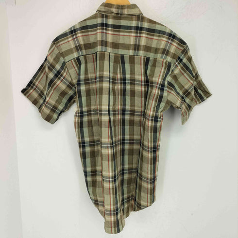 バナナリパブリック BANANA REPUBLIC OLD インド綿 チェック BDシャツ 両胸フラップ メンズ import:S