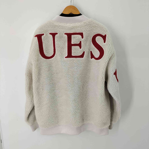ゲス GUESS トライアングルロゴフリースボンバージャケット メンズ JPN:XL