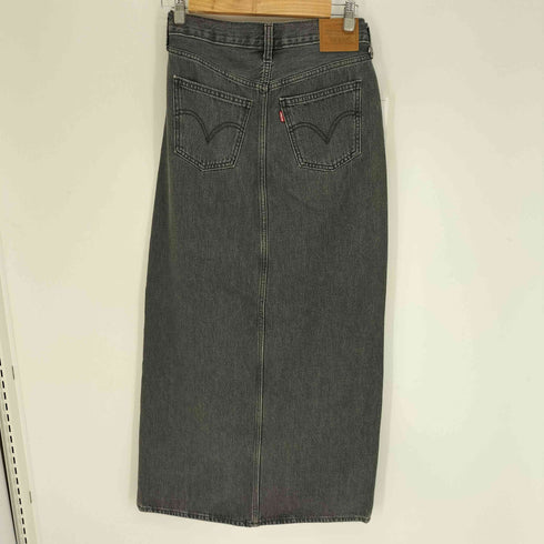 リーバイス Levis PREMIUM ADVENTURE SEEKER アドベンチャー アンクル カラム スカート ブラック デニム ロング レディース US:25