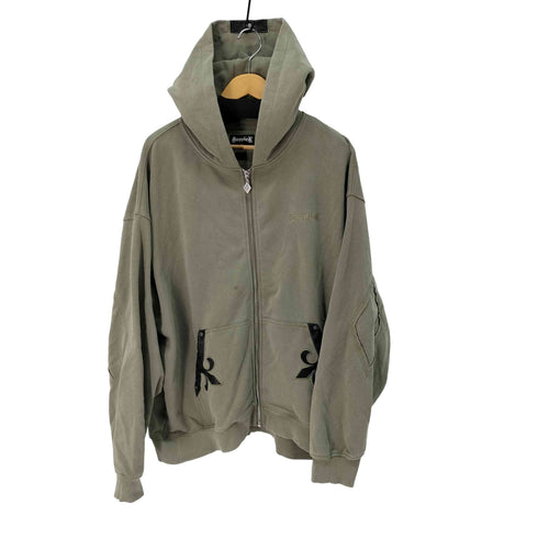 サプライヤー SUPPLIER Fleur Leather Patch Zip Hoodie メンズ JPN:XL