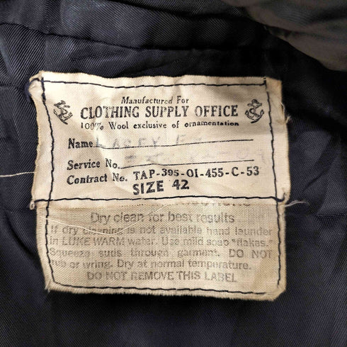 ユーエスネイビー U.S.NAVY 50S メルトン ピーコート VINTAGE メンズ 42