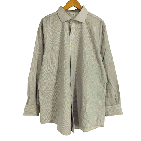 ブルックスブラザーズ BROOKS BROTHERS REGENT コットン ストライプ L/S シャツ メンズ 17 1/2