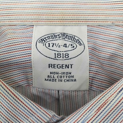 ブルックスブラザーズ BROOKS BROTHERS REGENT コットン ストライプ L/S シャツ メンズ 17 1/2
