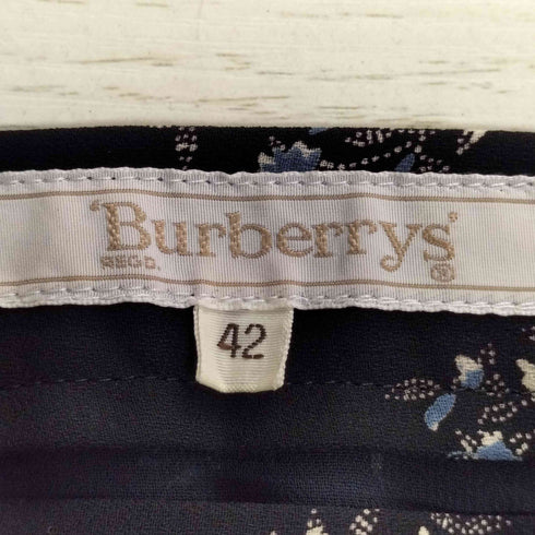 バーバリーズ BURBERRYS 花柄 ポリスカート レディース 42