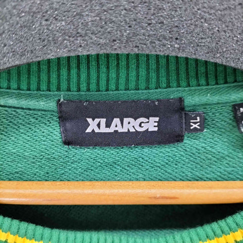 エクストララージ XLARGE STRIPED SLEEVE TEAM LOGO CREWNECK メンズ JPN:XL