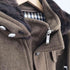 アクアスキュータム AQUASCUTUM 裏地 クラブチェック ラビットファー ヘリンボーン フーデッド ウール ハーフコート レディース EUR:40