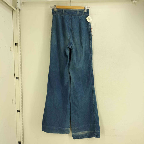 YOUNG DIMENSIONS 70S 42TALONジップ デニム フレアデニムパンツ レディース 9