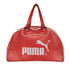 プーマ PUMA ロゴプリントレザーボストンバッグ レディース