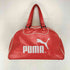 プーマ PUMA ロゴプリントレザーボストンバッグ レディース