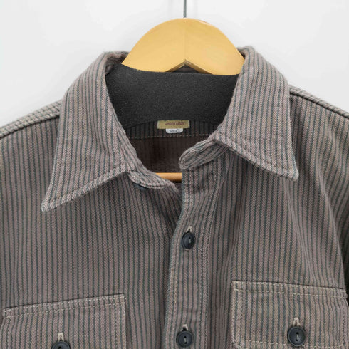 デラックス DELUXE UNION MADE ヒッコリーネルシャツ メンズ JPN:S