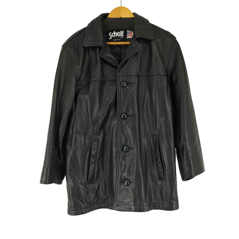 ショット Schott USA製 クルミボタンレザーカーコート メンズ US:36