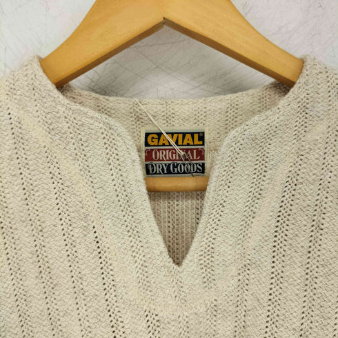 Gavial リネン混 フリンジ キーネックトップス メンズ JPN:M