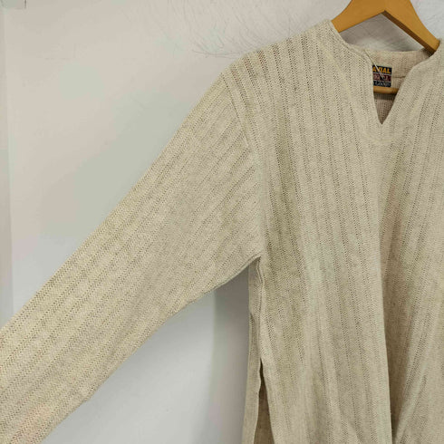 Gavial リネン混 フリンジ キーネックトップス メンズ JPN:M